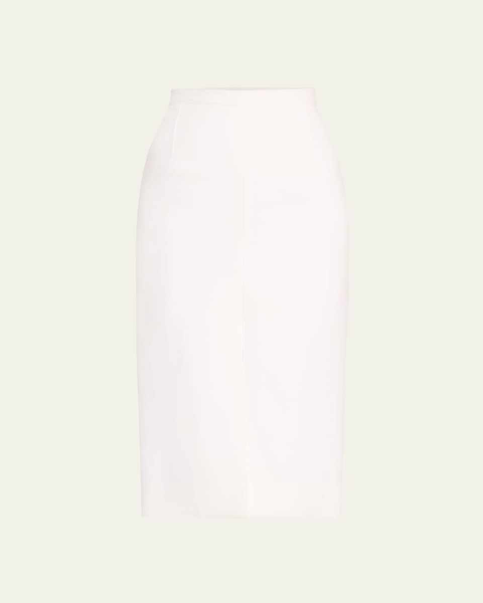Front Slit Midi Skirt